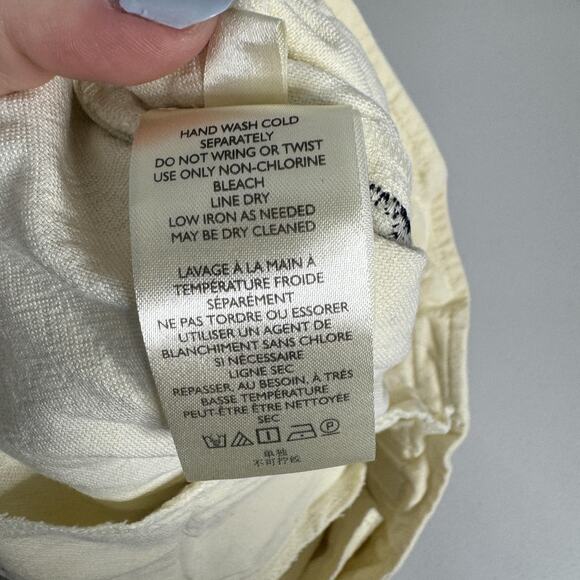 Anthropologie Shorts Womens Small Ivory Annaleigh Piper Floral Embroidered Boho - Picture 10 of 11